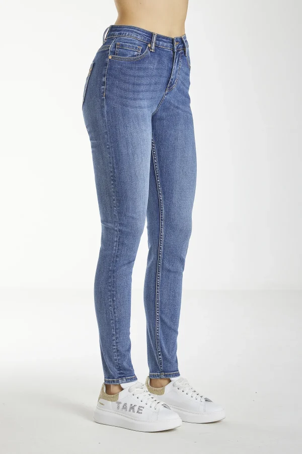 SOFIA-Denim slim high waist lav.medio – DKE5801