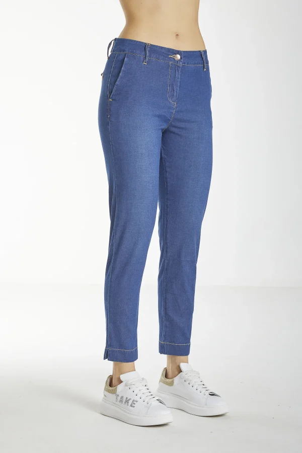 MARISA- Denim slim chino lav.scuro – DKE5832